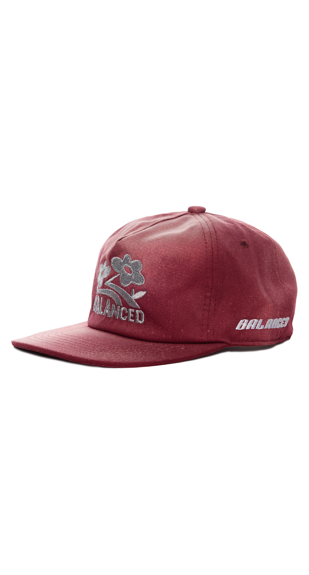 BALANCED FLOWER CAP BURGUNDY
